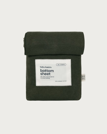 Cotton Bassinet Fitted Sheet - Moss