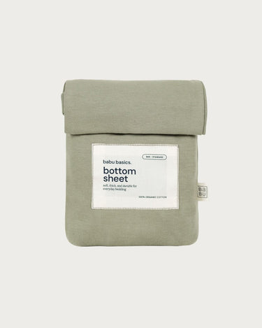 Cotton Bassinet Fitted Sheet - Sage