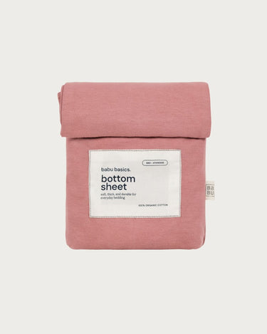 Cotton Bassinet Fitted Sheet - Rose