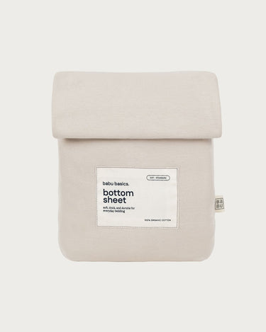 Cotton Cot Fitted Sheet - Oat