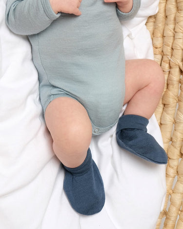 Merino Booties - Periwinkle