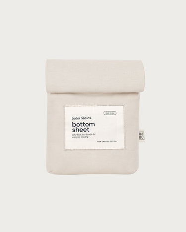 Cotton Oval Bassinet Fitted Sheet - Oat