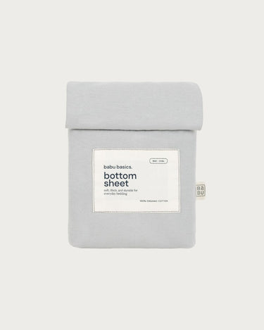 Cotton Oval Bassinet Fitted Sheet - Sky