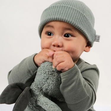 Merino Rib Hat | Denim