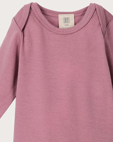 Babu Merino Long Sleeve Bodysuit - Blossom - view 2