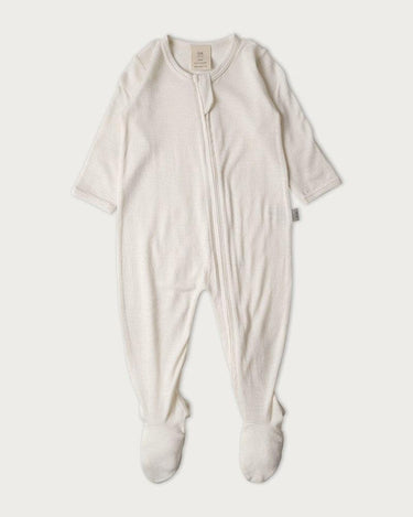 Merino Footed Onesie | Cream