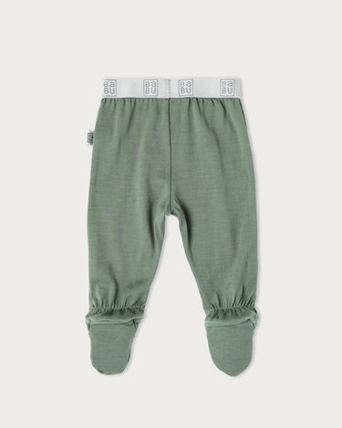 Merino Footed Leggings - Sage