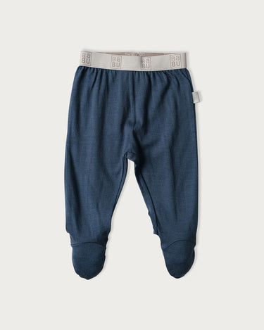 Merino Footed Leggings - Denim