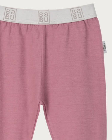 Merino Footed Leggings - Blossom