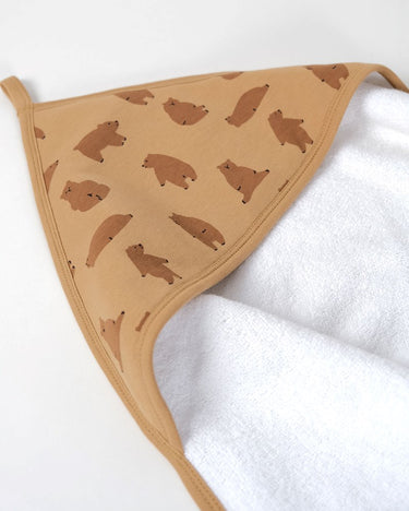 Babu Terry Hooded Baby Towel - Chubby Bear - view 2