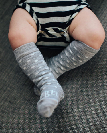 Baby & Kids Knee High Socks | Snowflake - Merino & Me