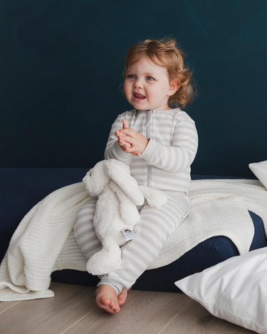 PJ Suit | Pebble Stripe - Merino & Me