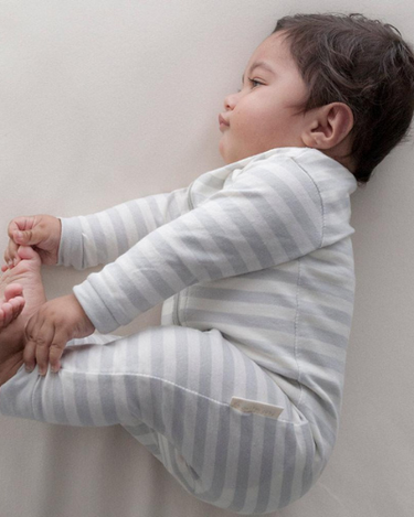 PJ Suit | Pebble Stripe - Merino & Me