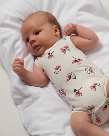 Babu Cotton Singlet Bodysuit - Pohutukawa - view 2