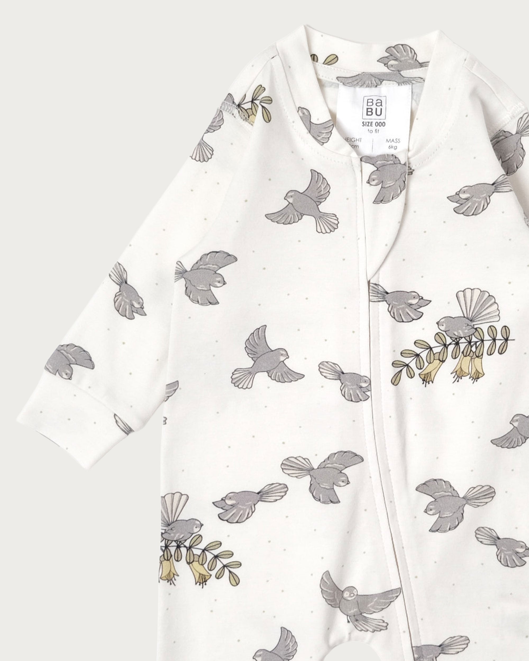 Organic Cotton Onesie - Pīwakawaka