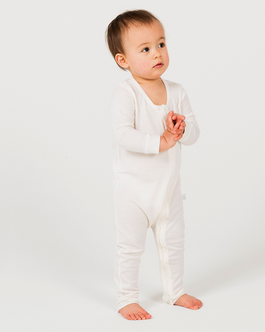 Merino Footless All in One | Denim - Merino & Me