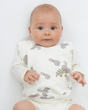 Babu Cotton Bib - Piwakawaka - view 2