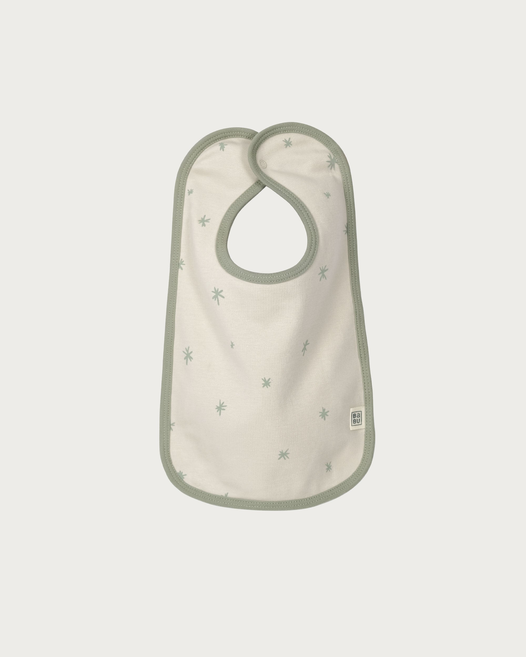 Organic Cotton Bib - Sage Star