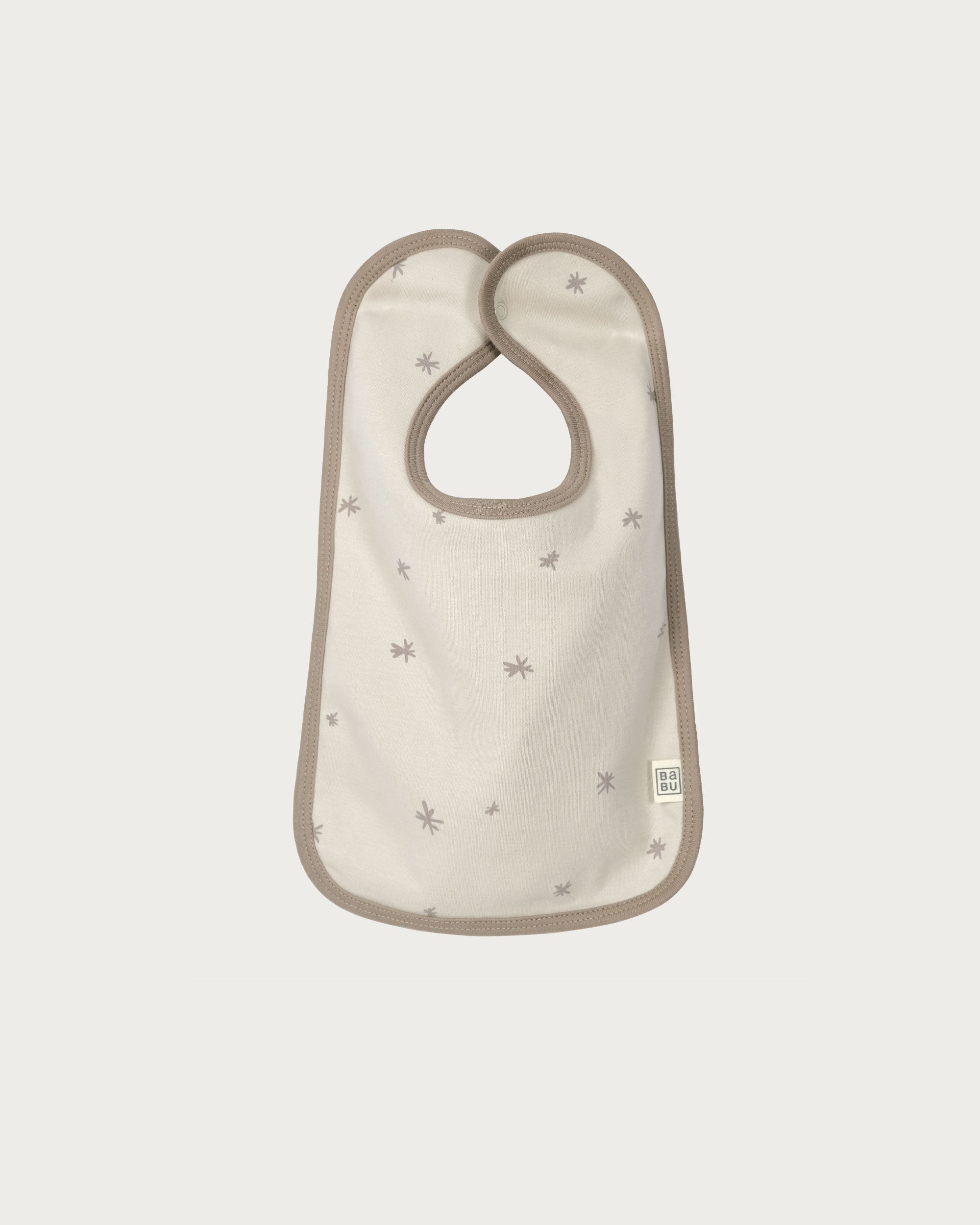Organic Cotton Bib - Walnut Star