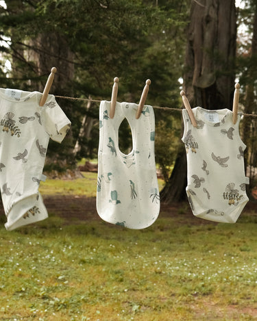 Babu Cotton Bib - Kereru - view 2
