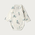 Babu Cotton Long Sleeve Bodysuit - Kereru - back view