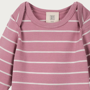 Merino Bodysuit | Blossom Stripe