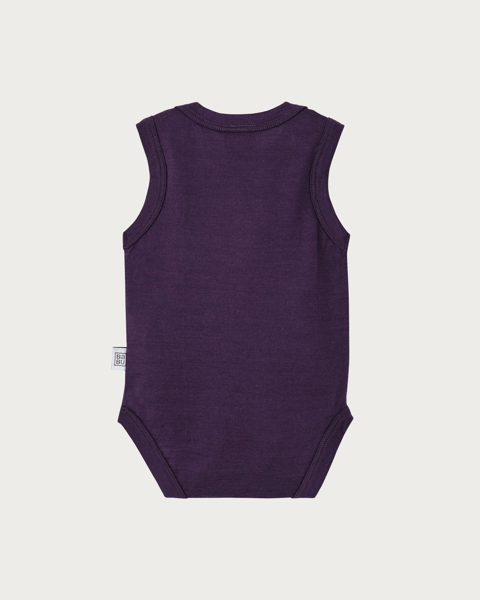 Merino Singlet Bodysuit - Plum