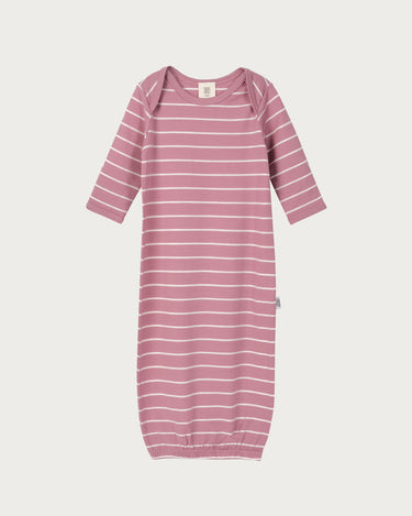 Merino Bundler Nightgown - Blossom Stripe
