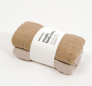 Muslin Burp Cloth Set (2 pack)
