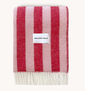 Candy Wrap Blanket | Pink Cherry - Merino & Me