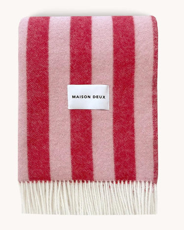 Candy Wrap Blanket | Pink Cherry - Merino & Me
