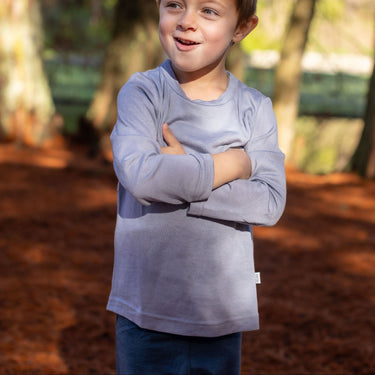 Merino Long Sleeve Tee | Periwinkle