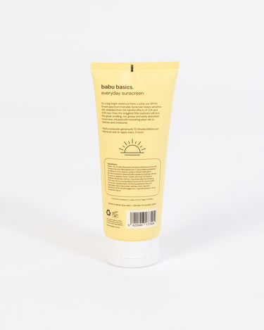 Babu Everyday Sunscreen (200ml) - back view
