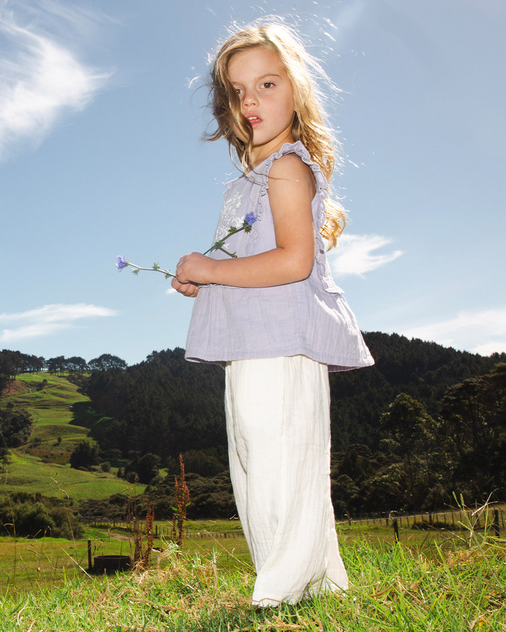 Muslin Frankie Wide Leg Pants