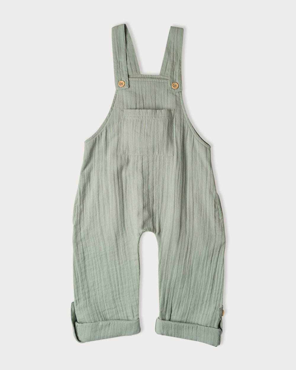 Muslin Frankie Overalls - Matcha