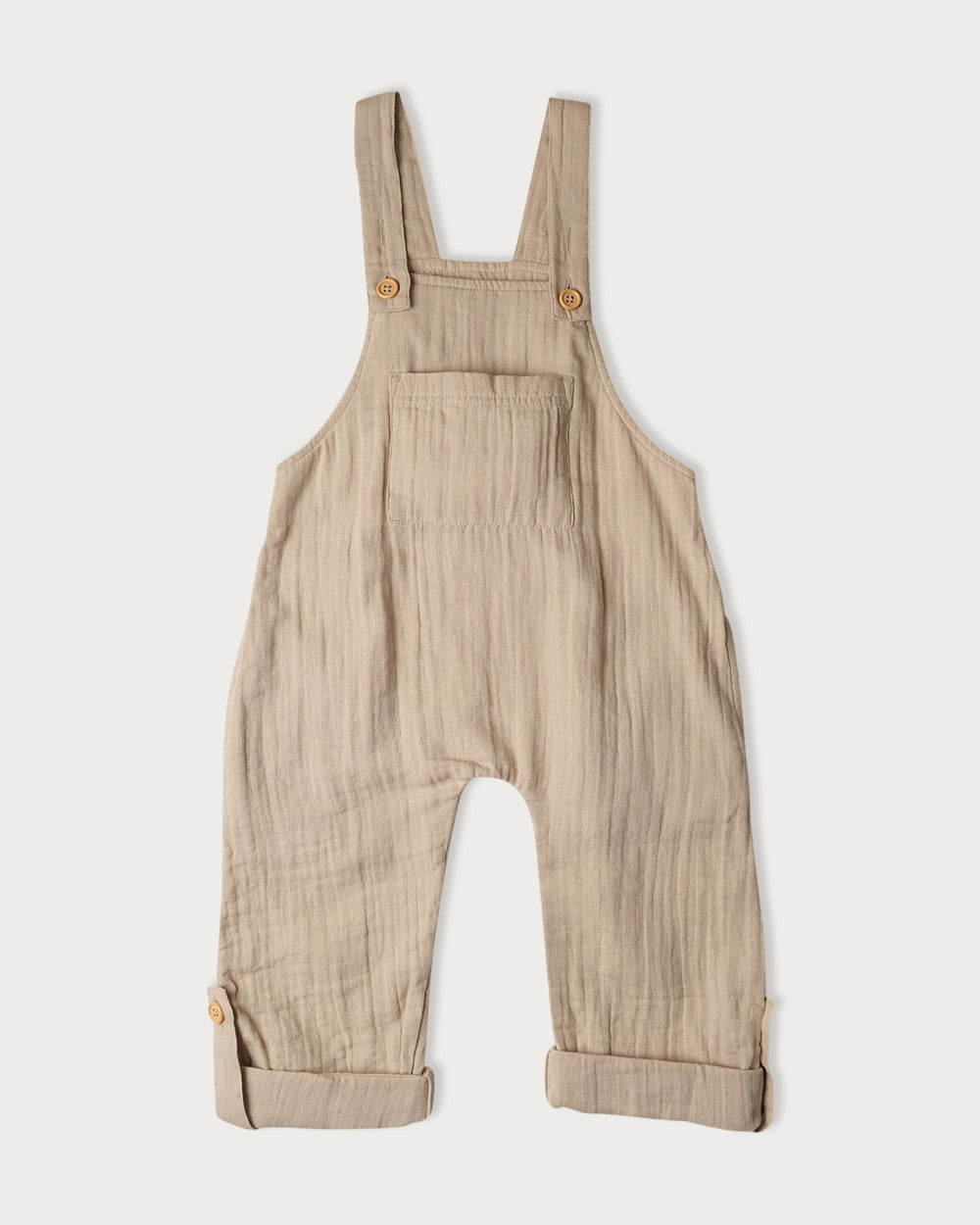 Muslin Frankie Overalls - Oat