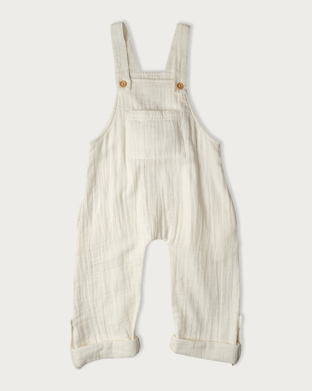 Muslin Frankie Overalls - Vanilla