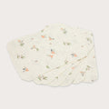 Organic cotton muslin wash cloths 6 pack in Australian native Galah bird print – GOTS certified double gauze – newborn baby essentials – Babu - without bag