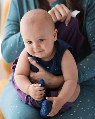 Grip Dot Sleepy Socks | Midnight - Merino & Me