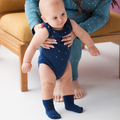 Grip Dot Sleepy Socks | Midnight - Merino & Me