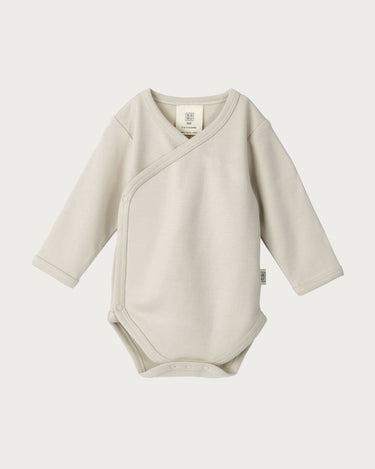 Cotton Kimono Bodysuit - Oat