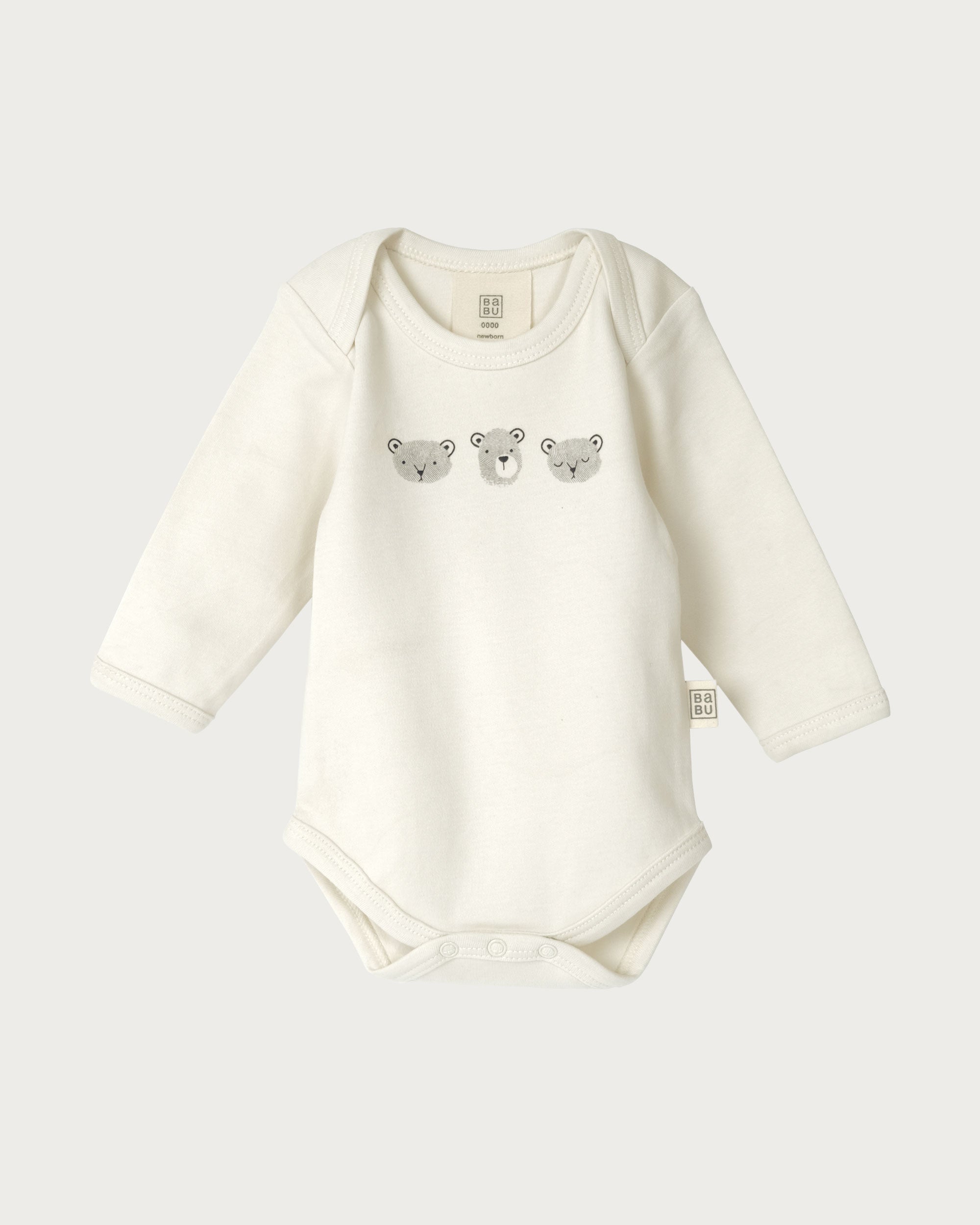 Long Sleeve Bodysuit - Fingerprint Bears