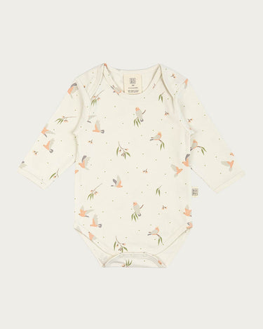 Cotton Long Sleeve Bodysuit - Galah