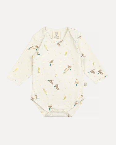 Cotton Long Sleeve Bodysuit - Kookaburra