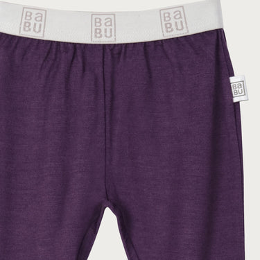 Merino Footed Leggings | Plum
