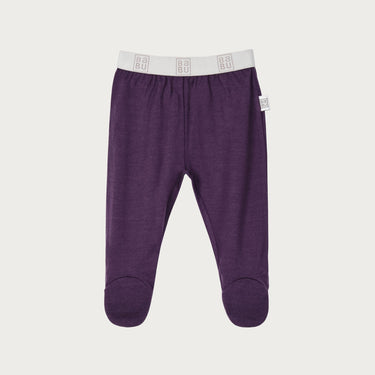 Merino Footed Leggings | Plum