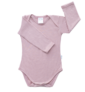 Long Sleeve Bodysuit | Blush - Merino & Me