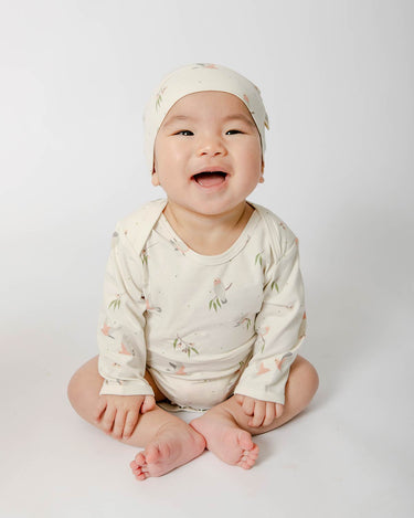 Cotton Long Sleeve Bodysuit - Galah