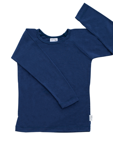 Long Sleeve Top | Navy - Merino & Me