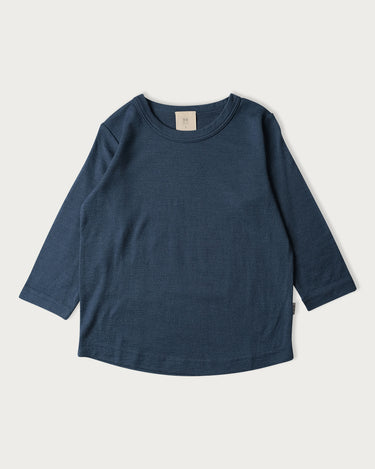 Babu Merino Long Sleeve Tee - Denim